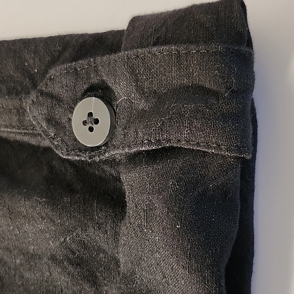 J. Jill Black Linen blend pants- Size L - Picture 8 of 10